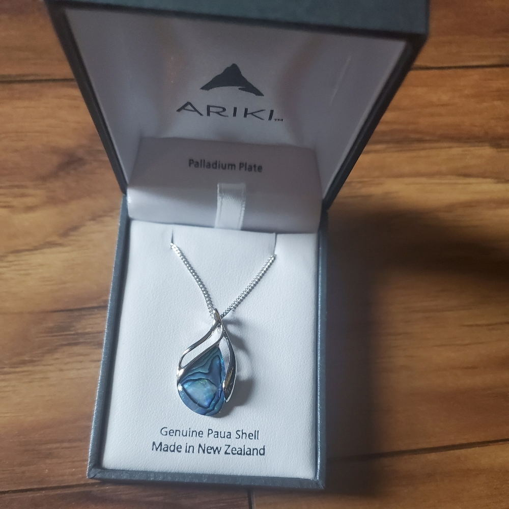 Silver Abalone Necklace